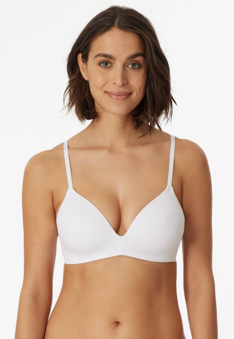 Schiesser BH ohne Bügel gepadded weiß - Invisible Soft Kauf eins, bekomm eins gratis