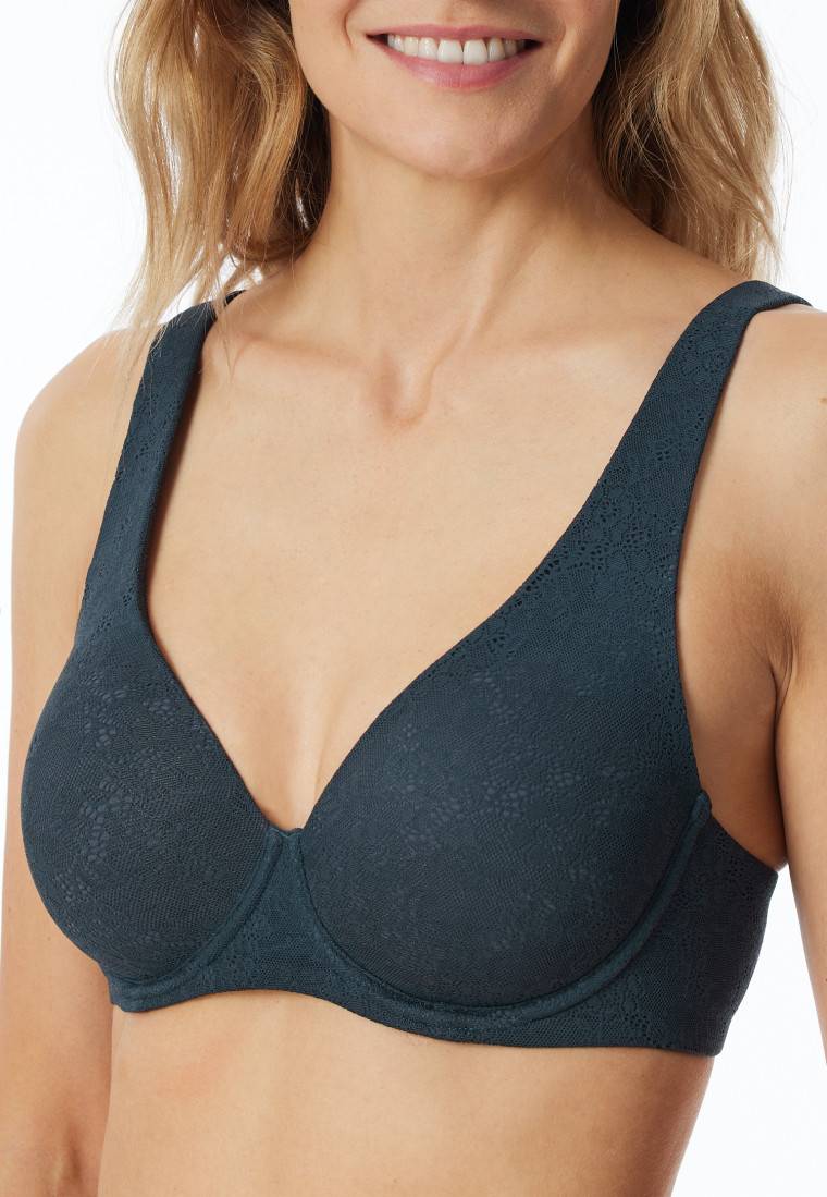 Schiesser Bügel-BH mit Spacer-Futter dunkelblau - Air Tägliche Deals