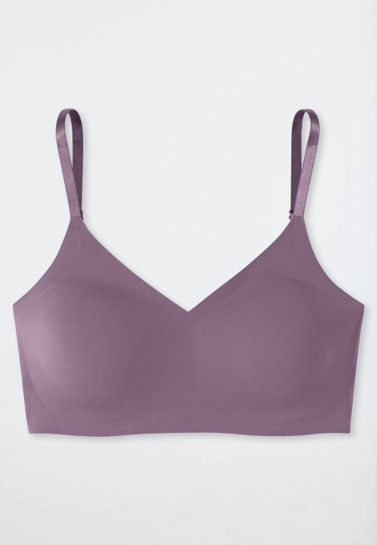 Schiesser Bustier Mikrofaser herausnehmbare Pads malve - Invisible Soft Riesige Ersparnisse