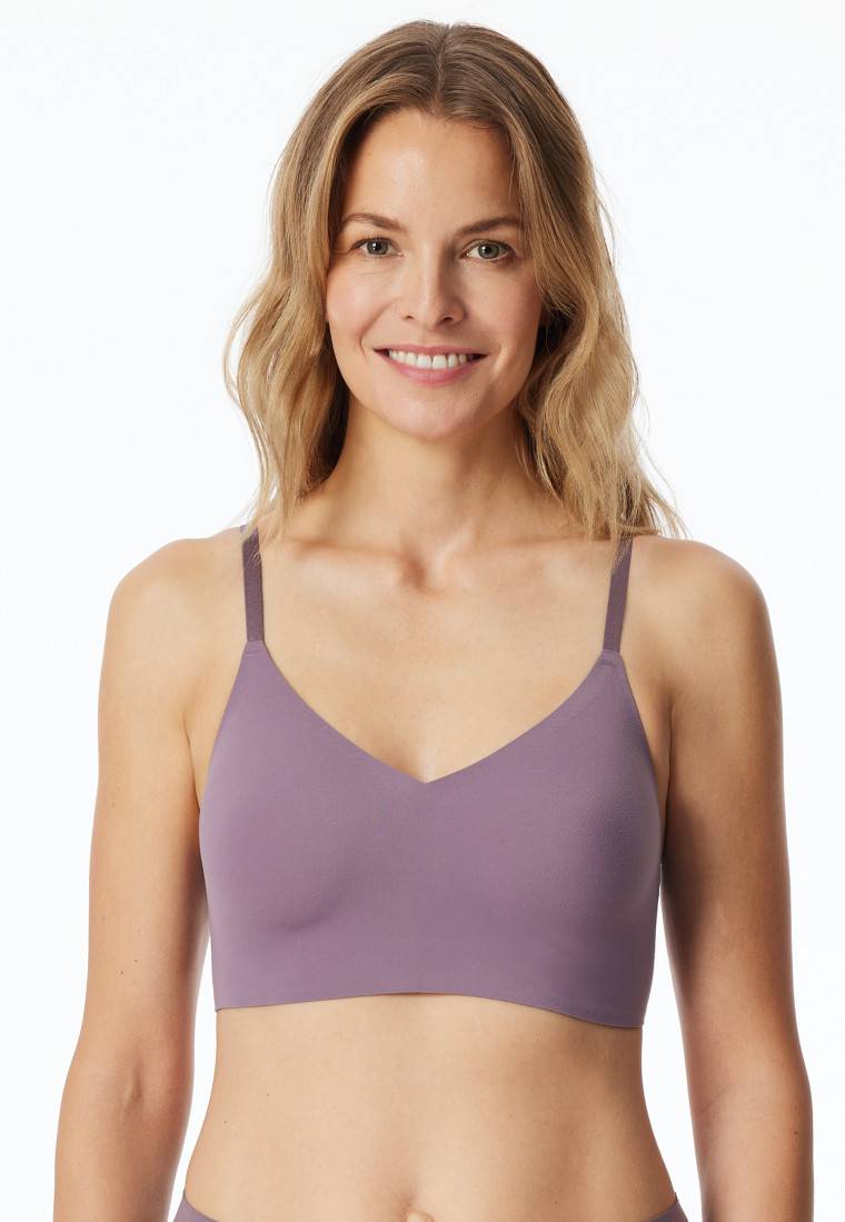 Schiesser Bustier Mikrofaser herausnehmbare Pads malve - Invisible Soft Riesige Ersparnisse