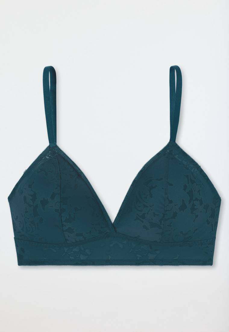 Schiesser BH bügelfrei herausnehmbare Pads petrol - Modern Lace Letzte 2 Tage