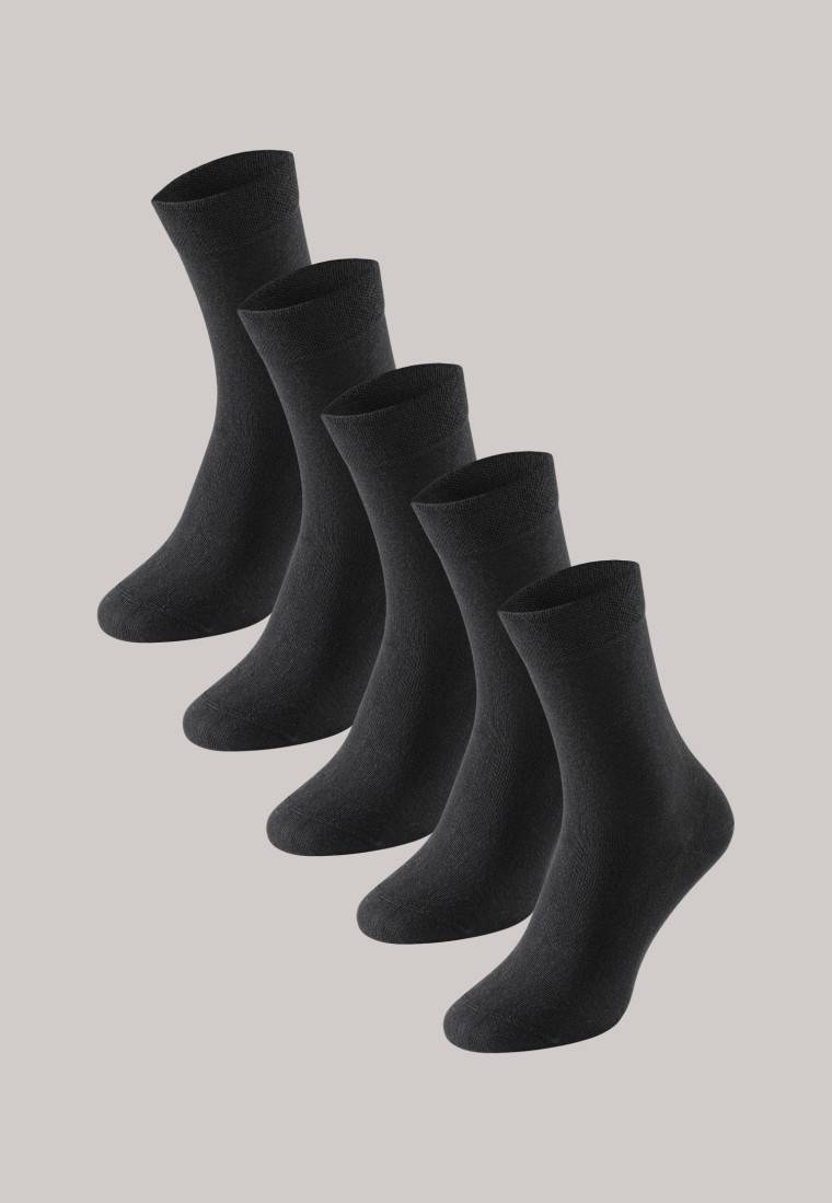 Schiesser Damensocken 5er-Pack stay fresh schwarz - Bluebird Bis zu 55% Rabatt