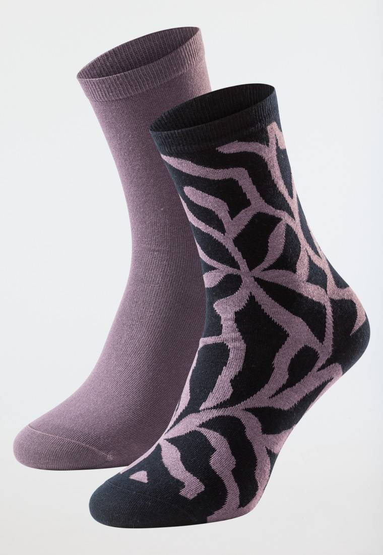 Schiesser Damensocken 2er-Pack unifarben/gemustert mehrfarbig - Long Life Cool Discount Store für neue Produkte
