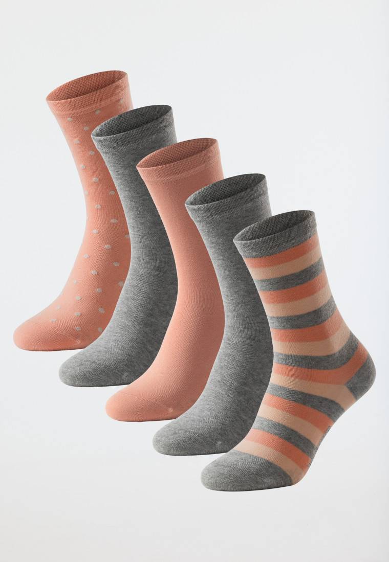 Schiesser Damensocken 5er-Pack stay fresh uni/gemustert mehfarbig - Bluebird Super Rabatt