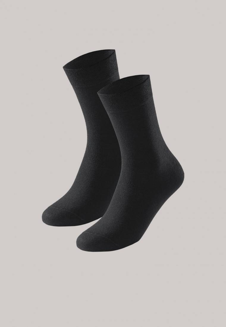 Schiesser Damensocken 2er-Pack schwarz - Long Life Cool Riesige Rabatte