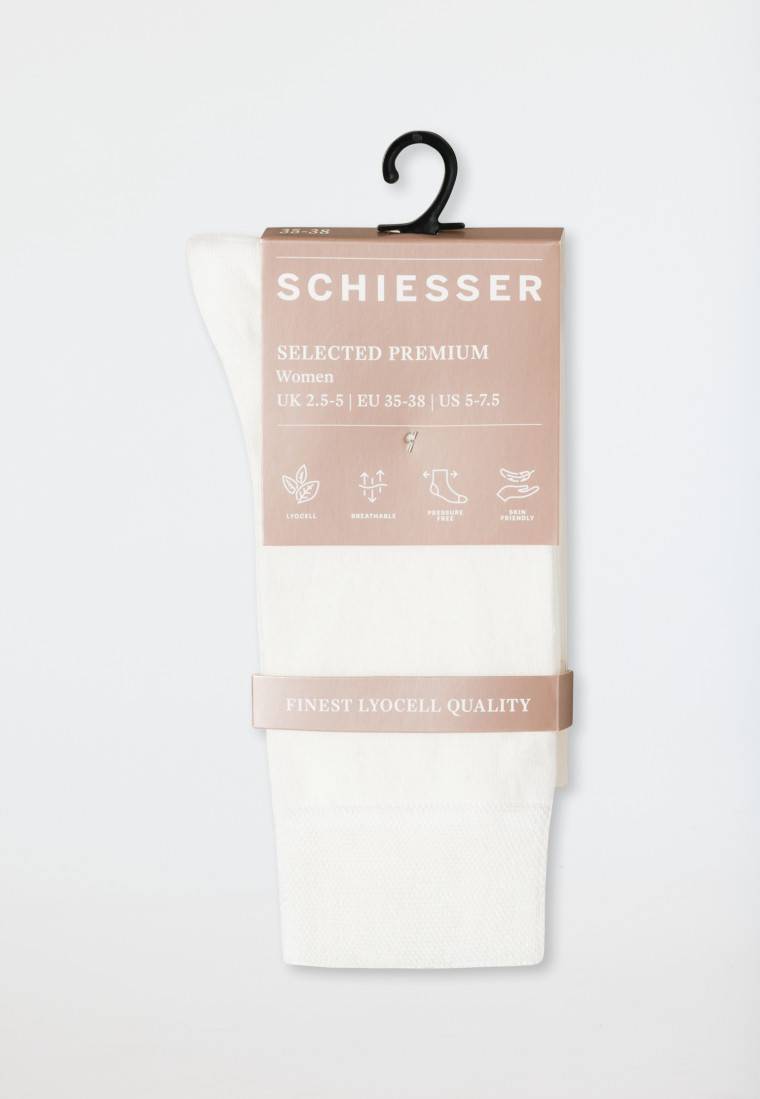 Schiesser Damensocken Lyocell offwhite - selected! premium 2025