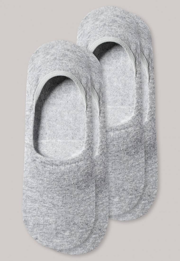 Schiesser Inshoe-Damensocken 2er-Pack silbergrau meliert - Long Life Cool Angebote