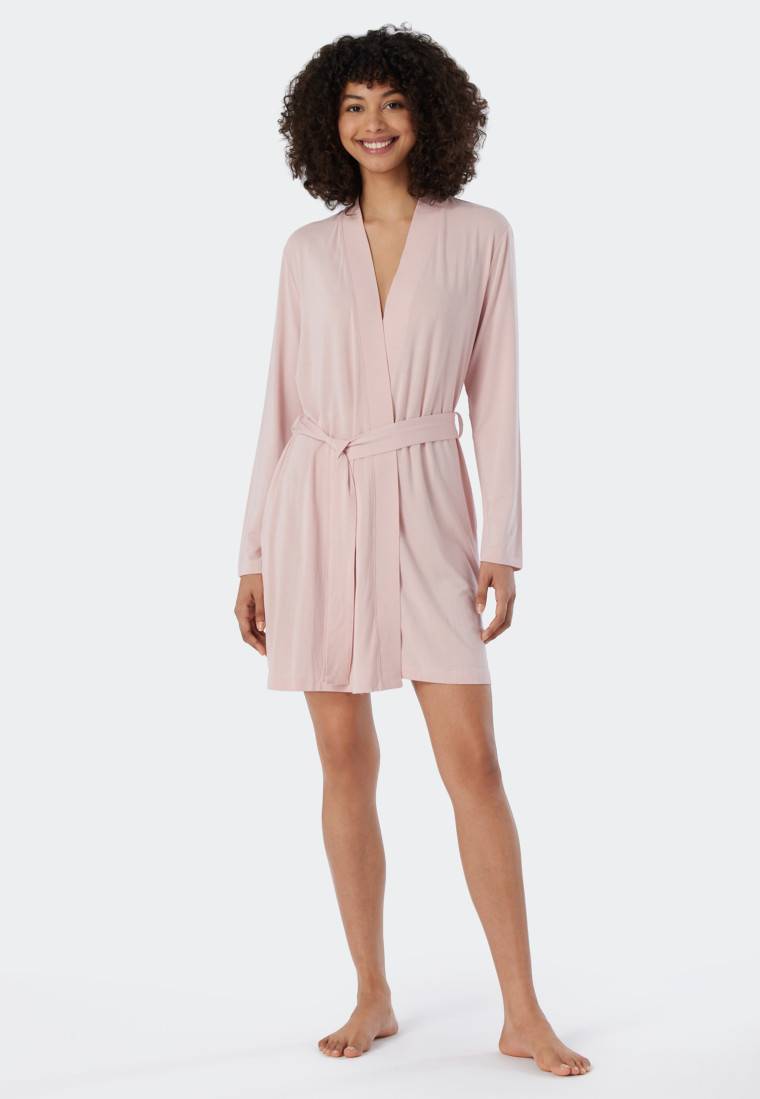 Schiesser Morgenmantel Modal rosé- Essentials Online Shopping