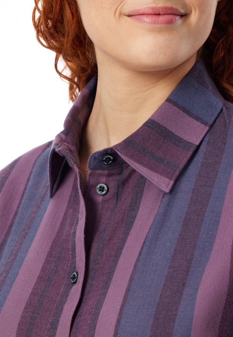 Schiesser Pyjama lang Webware Streifen multicolor - Modern Nightwear Bis zu 50% Rabatt