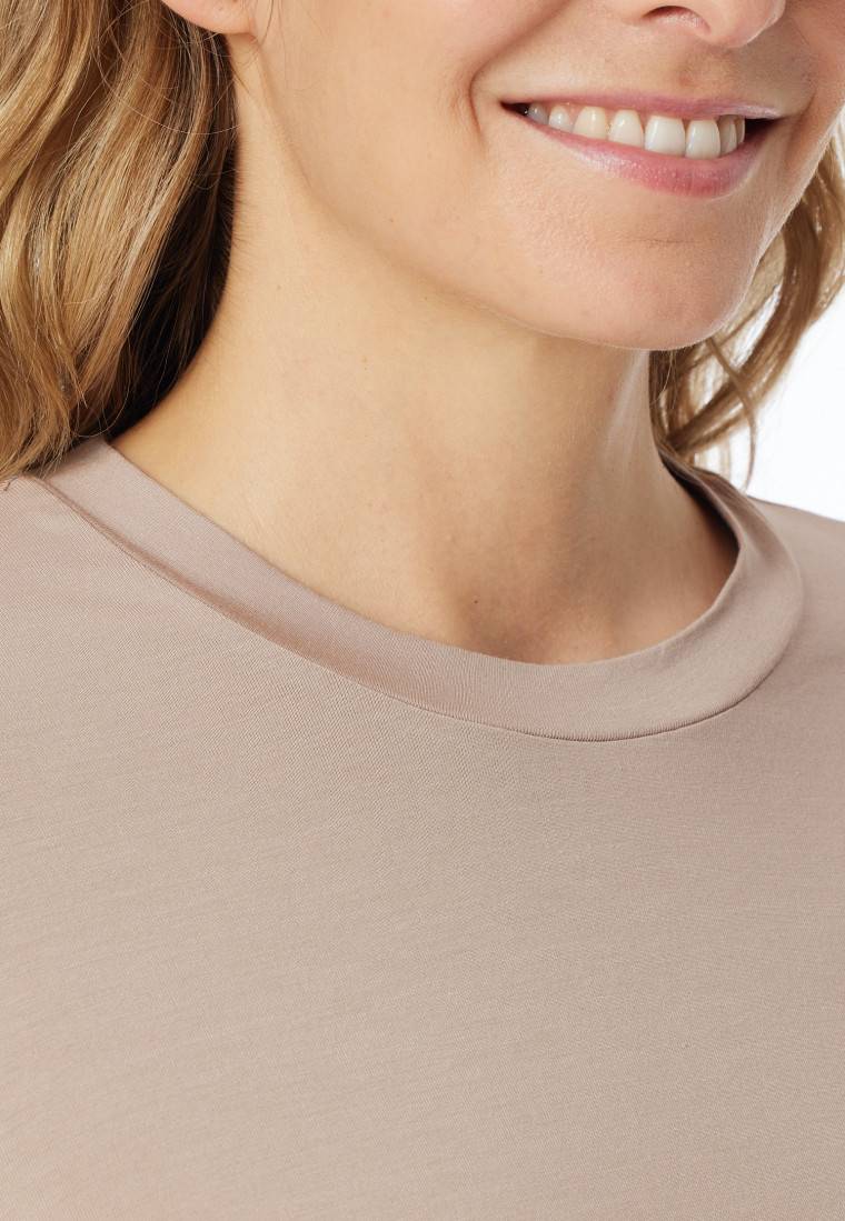 Schiesser Schlafanzug lang natur bedruckt - selected! premium 50% Rabatt mit kostenlosem Versand