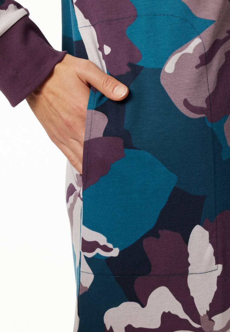 Schiesser Nachthemd langarm Interlock multicolor bedruckt - Modern Nightwear Auslauf