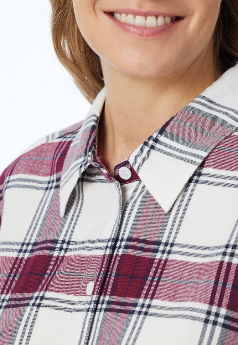 Schiesser Nachthemd langarm Webware multicolor kariert - X-Mas Family Angebote
