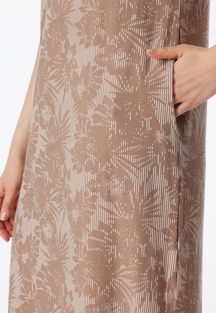 Schiesser Sleepshirt kurzarm V-Ausschnitt clay - selected! premium inspiration Fabrikverkauf