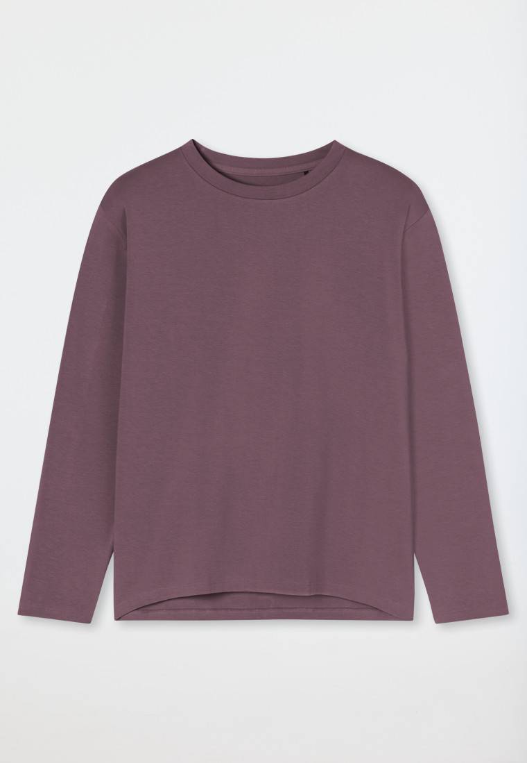 Schiesser Shirt langarm rundhals malve - Mix+Relax Sonderangebot