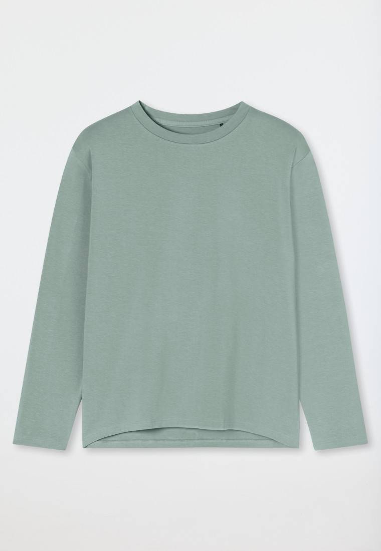 Schiesser Shirt langarm rundhals linde - Mix+Relax Flash Sale