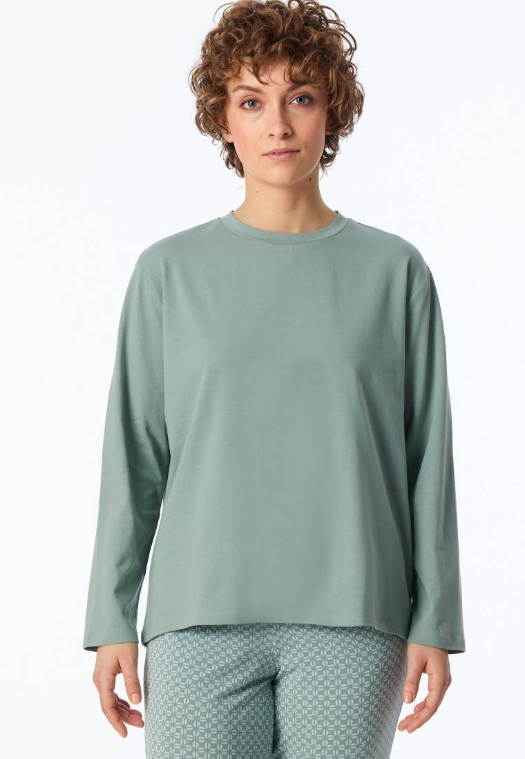 Schiesser Shirt langarm rundhals linde - Mix+Relax Flash Sale
