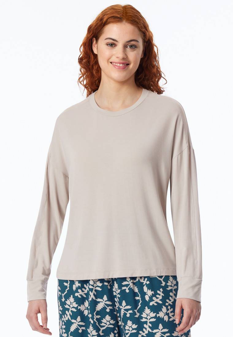 Schiesser Shirt langarm beige - Mix+Relax Online Shopping