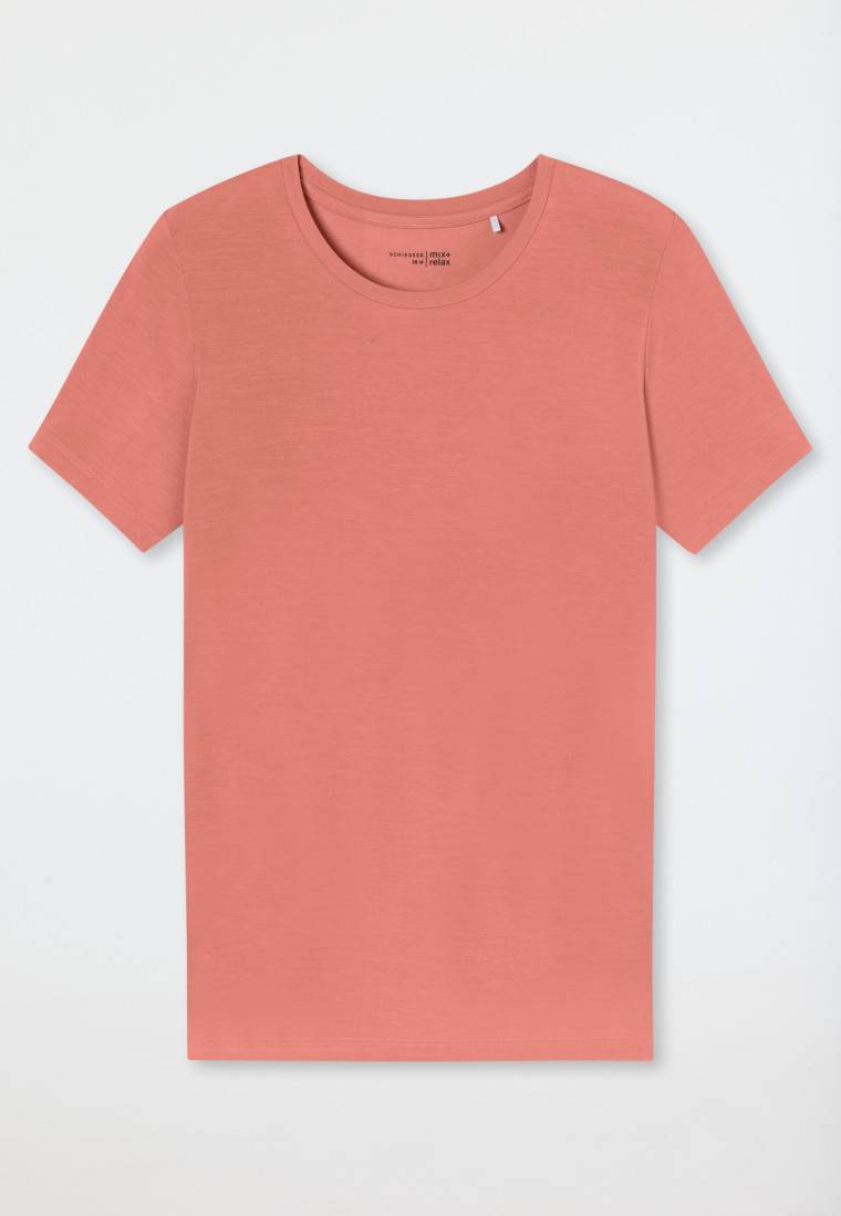 Schiesser Shirt kurzarm rundhals papaya - Mix+Relax Exklusivangebot