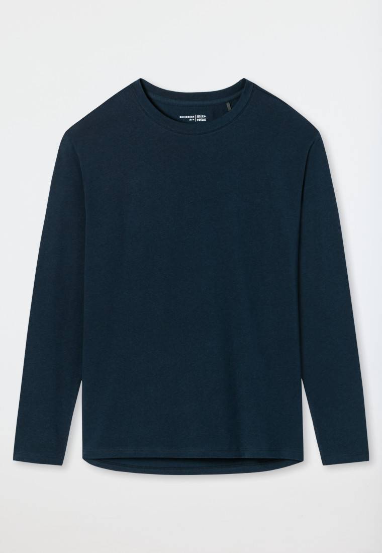 Schiesser Shirt langarm dunkeblau - Mix+Relax Saisonschlussverkauf