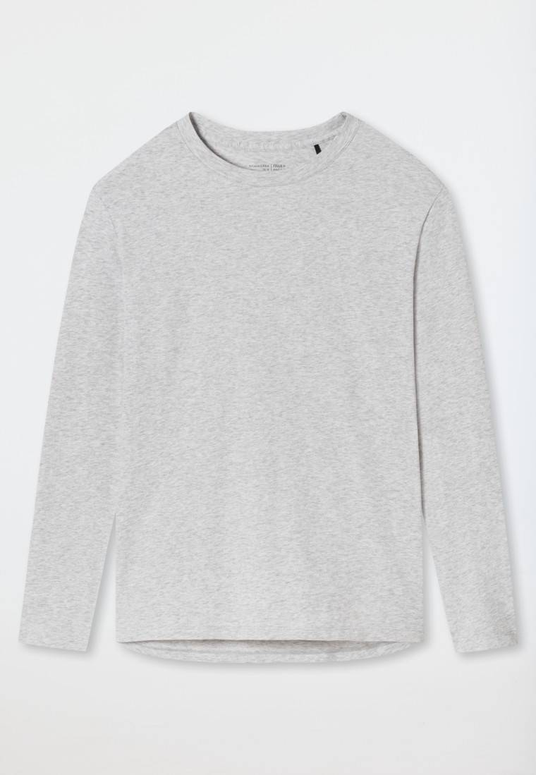 Schiesser Shirt langarm grau meliert - Mix+Relax Black Friday