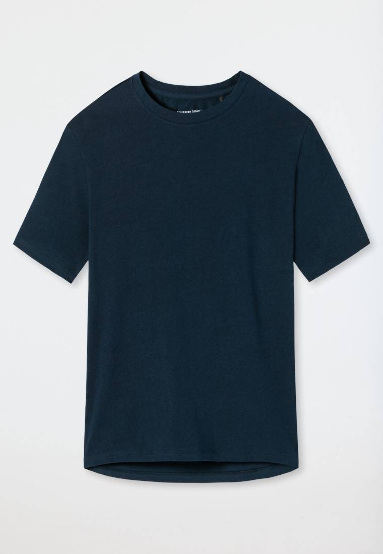Schiesser Shirt kurzarm dunkelblau - Mix+Relax Muttertagsangebot