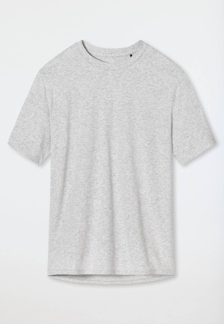 Schiesser Shirt kurzarm grau meliert - Mix+Relax Vatertagsangebot