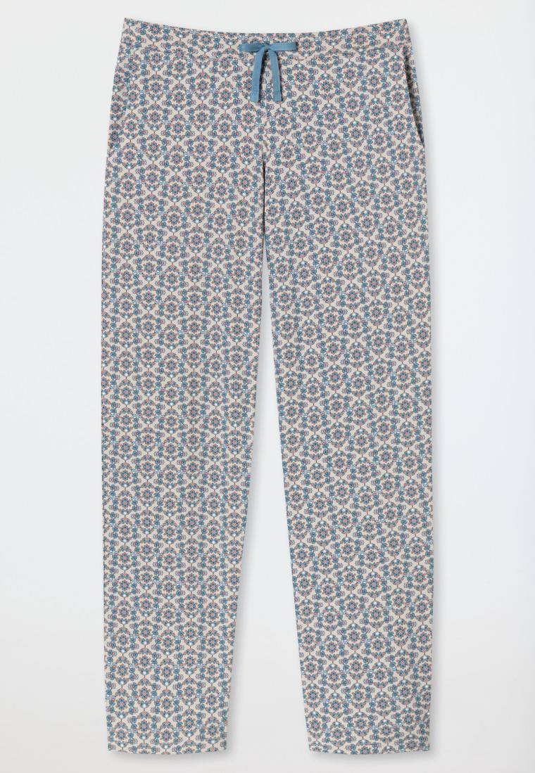 Schiesser Hose lang Blümchen multicolor gemustert - Mix+Relax Neueste Mode