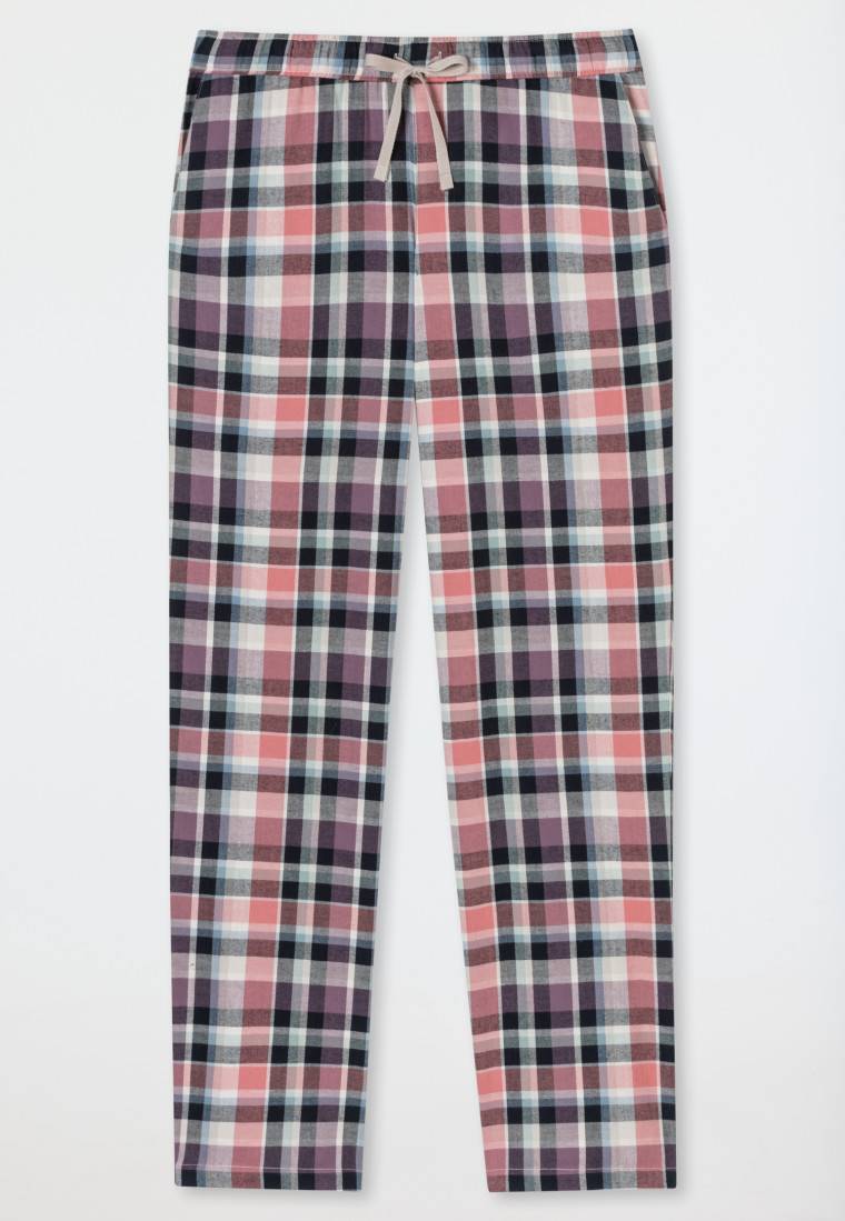 Schiesser Hose lang Flanell Organic Cotton Karos multicolor - Mix+Relax Online Outlet