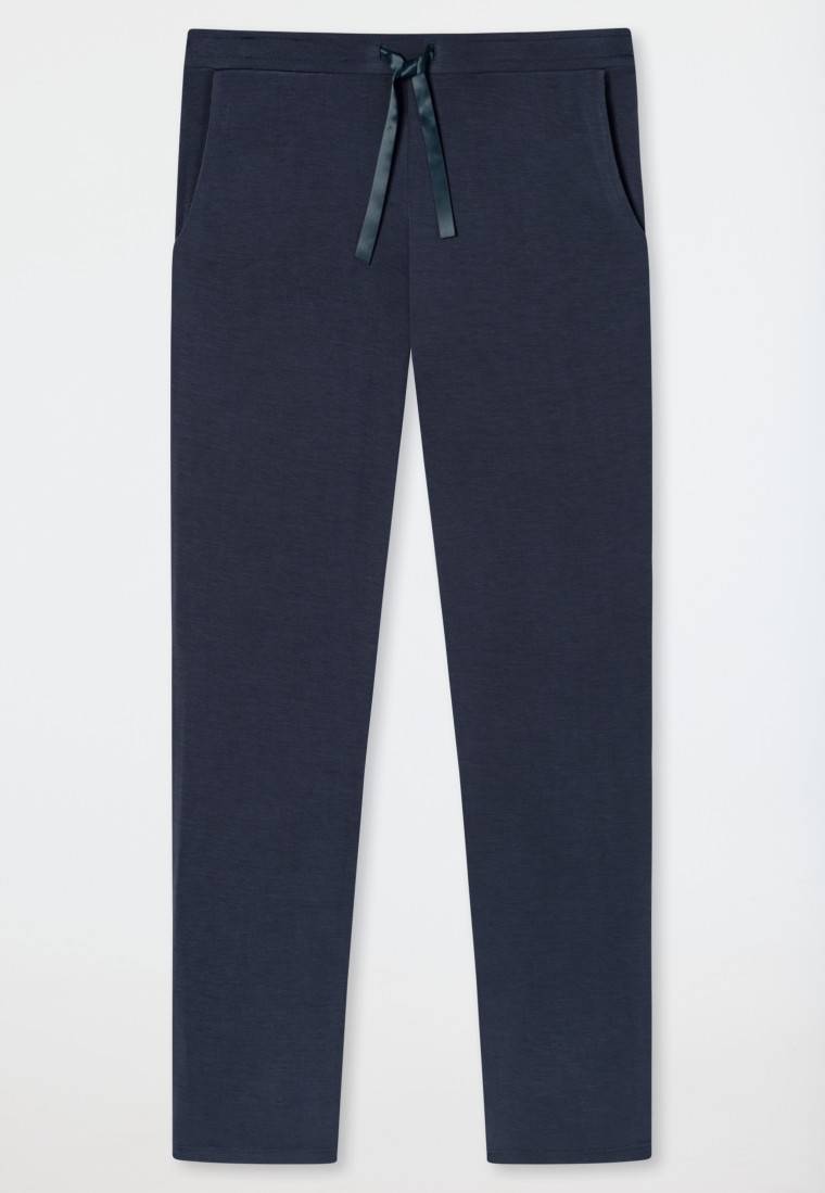 Schiesser Hose lang/extra-lang Modal blau - Mix+Relax Bestseller