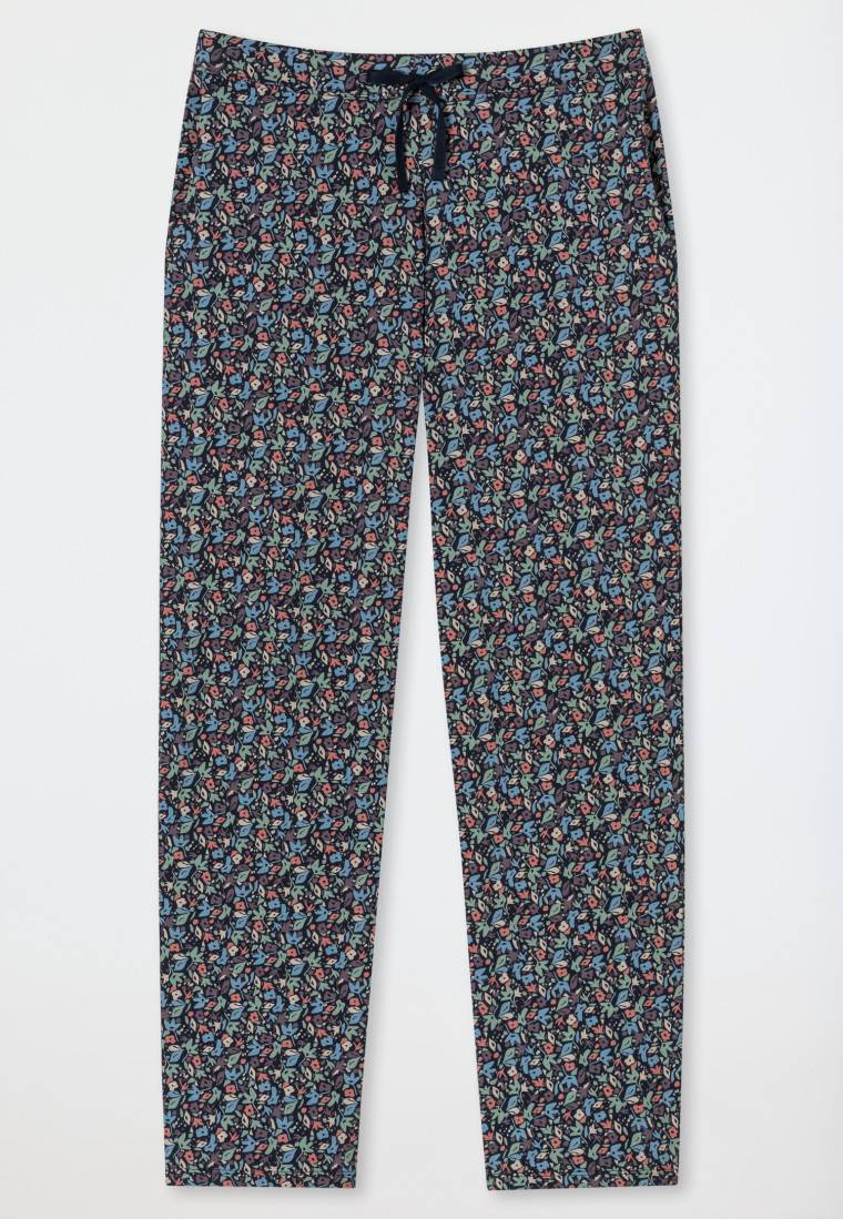 Schiesser Hose lang multicolor floral gemustert - Mix+Relax Tägliche Deals