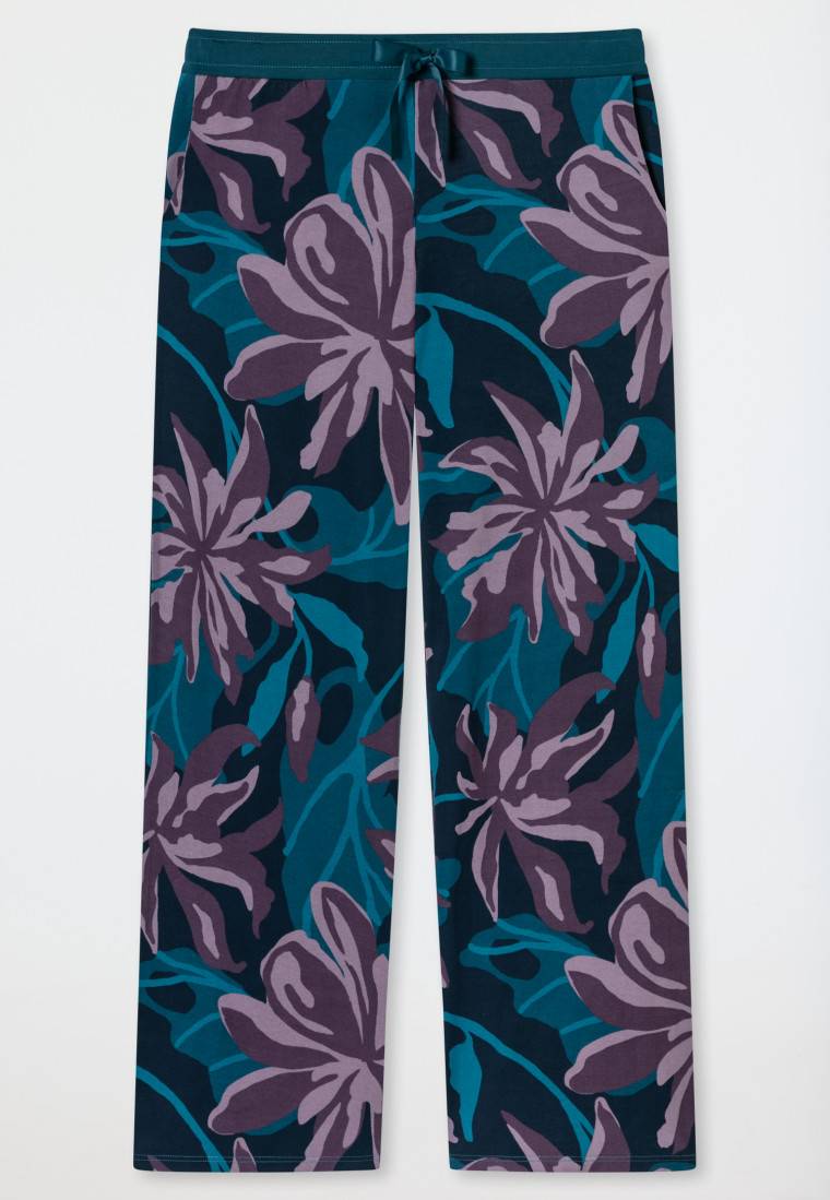 Schiesser Hose lang Blumen multicolor - Mix+Relax VIP-Rabatte