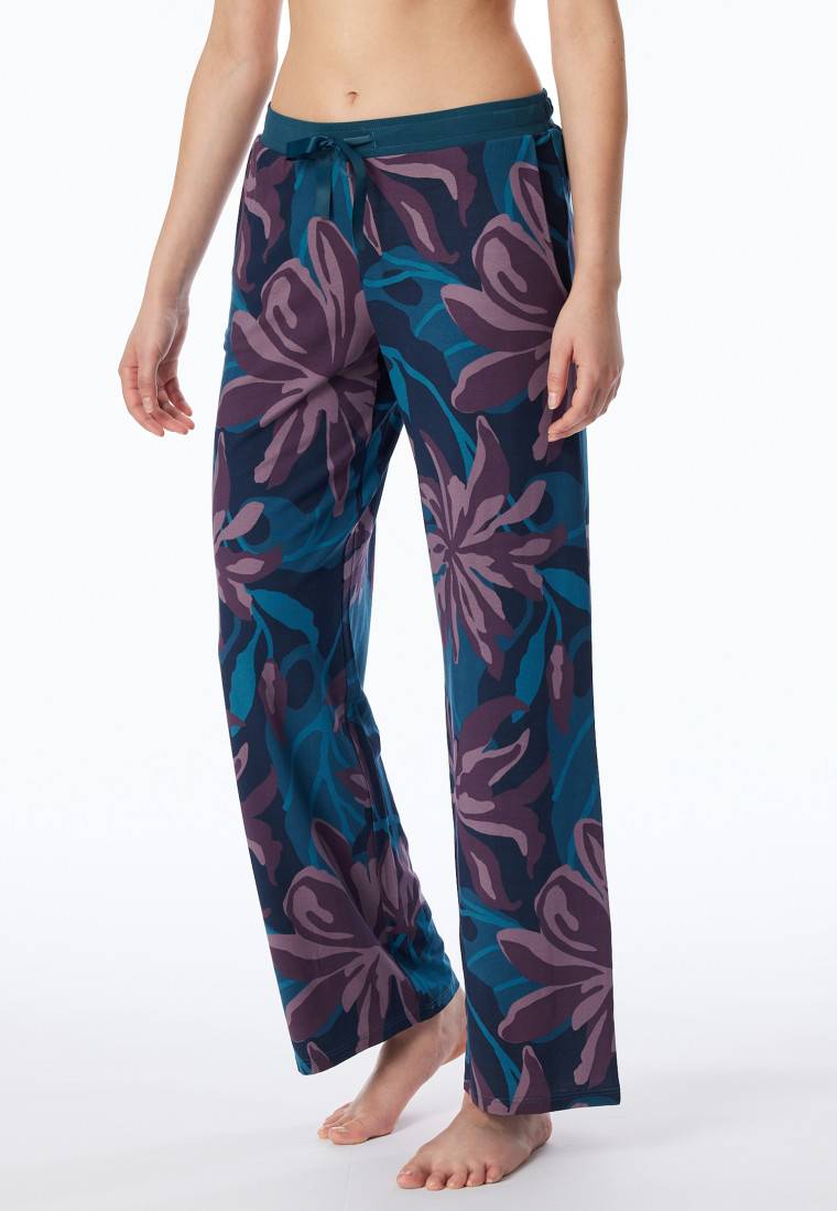 Schiesser Hose lang Blumen multicolor - Mix+Relax VIP-Rabatte