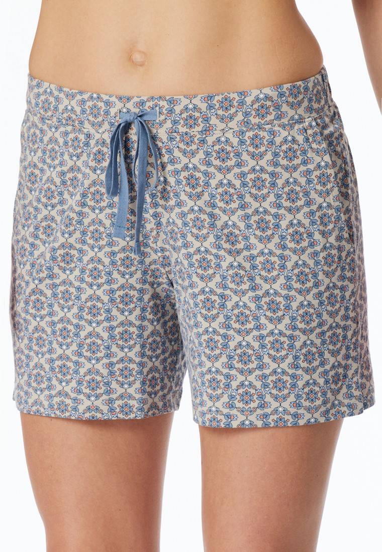 Schiesser Hose kurz multicolor gemustert - Mix+Relax Super Sparpreis
