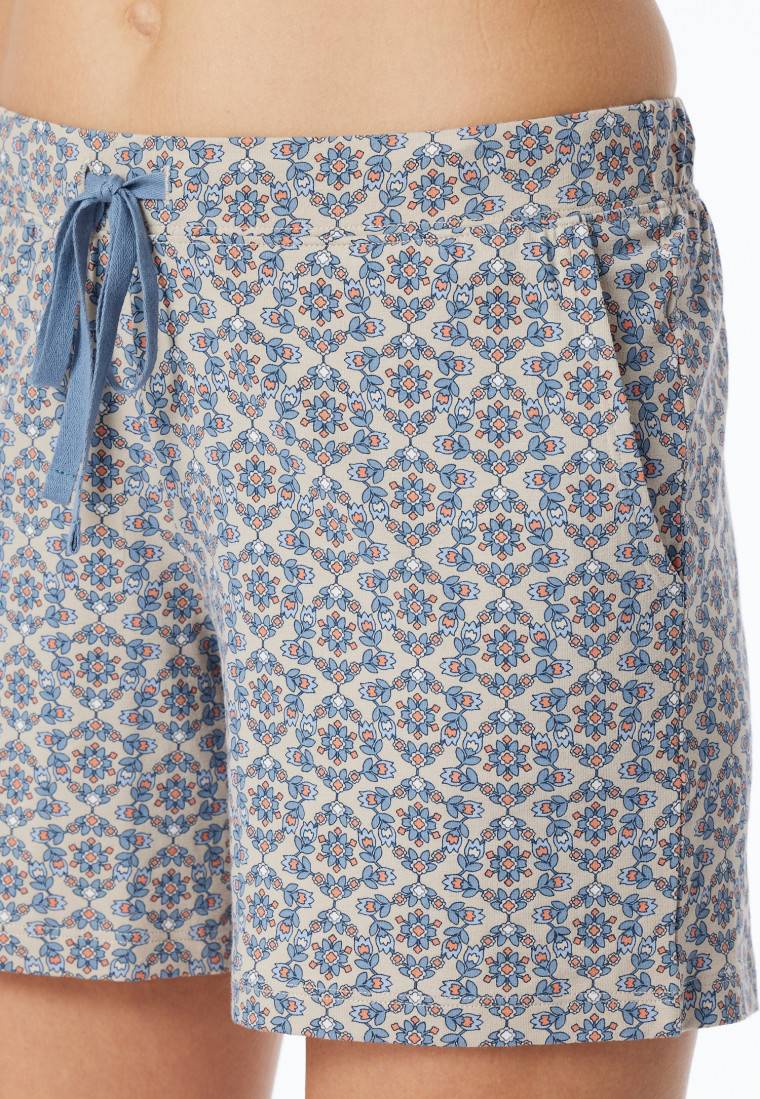 Schiesser Hose kurz multicolor gemustert - Mix+Relax Super Sparpreis
