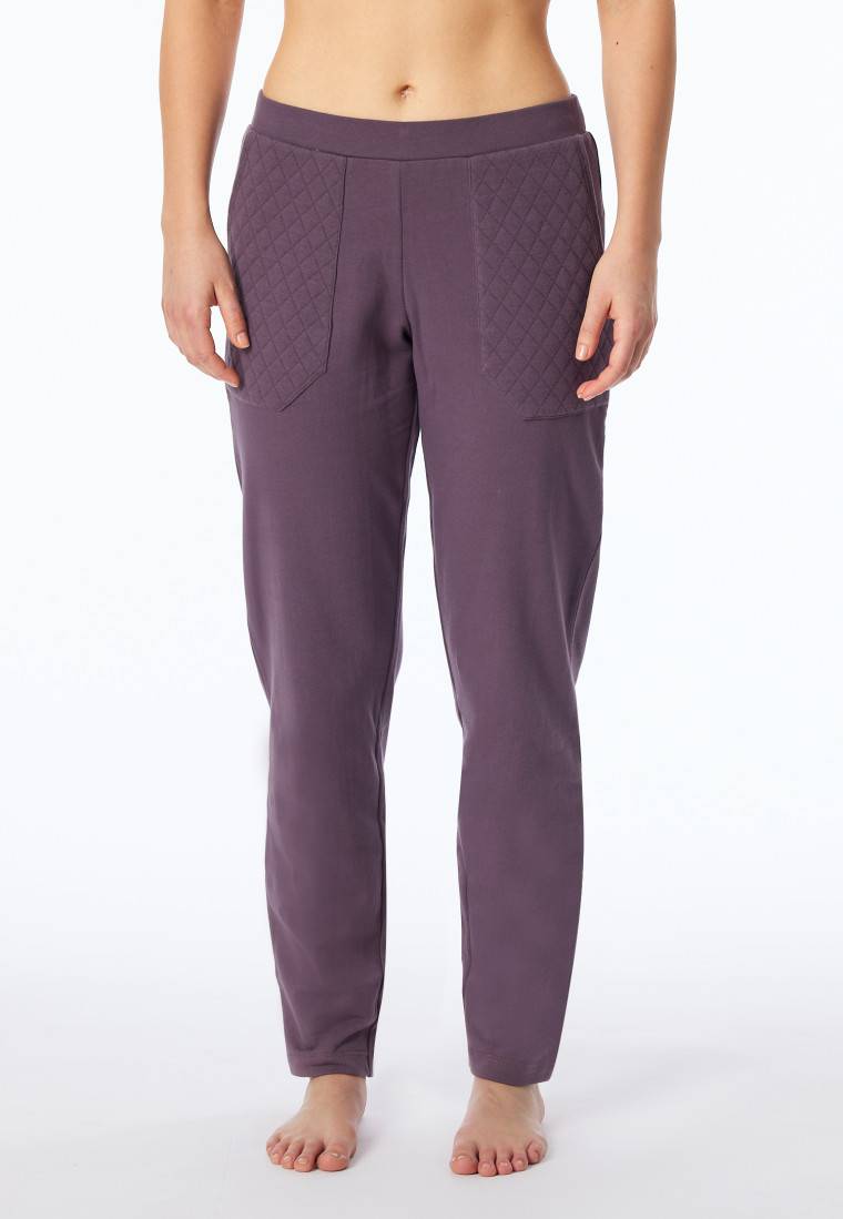 Schiesser Hose lang Jersey-Quiltstoff und Sweatware malve - Mix+Relax Wochenangebot