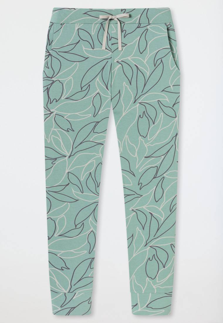 Schiesser Hose lang Bündchen Blumen multicolor - Mix+Relax Letzte 3 Tage