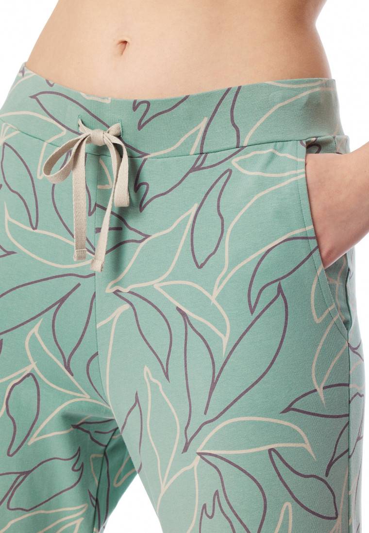 Schiesser Hose lang Bündchen Blumen multicolor - Mix+Relax Letzte 3 Tage