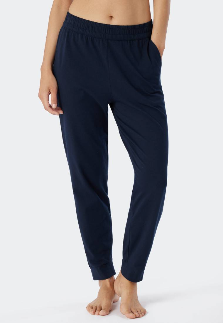 Schiesser Hose lang dunkelblau - Mix+Relax Neueste Stile