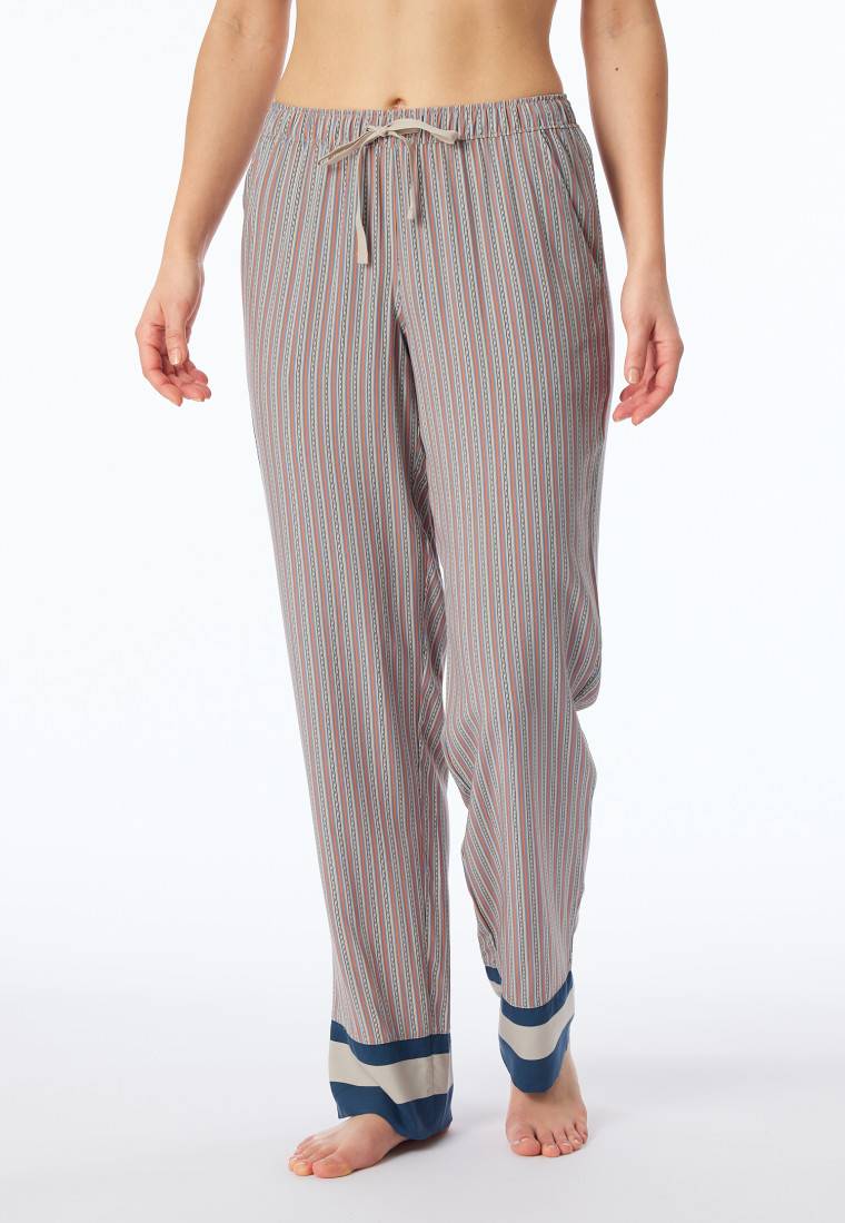 Schiesser Hose lang Webware Streifen multicolor - Mix+Relax Letzte 2 Tage