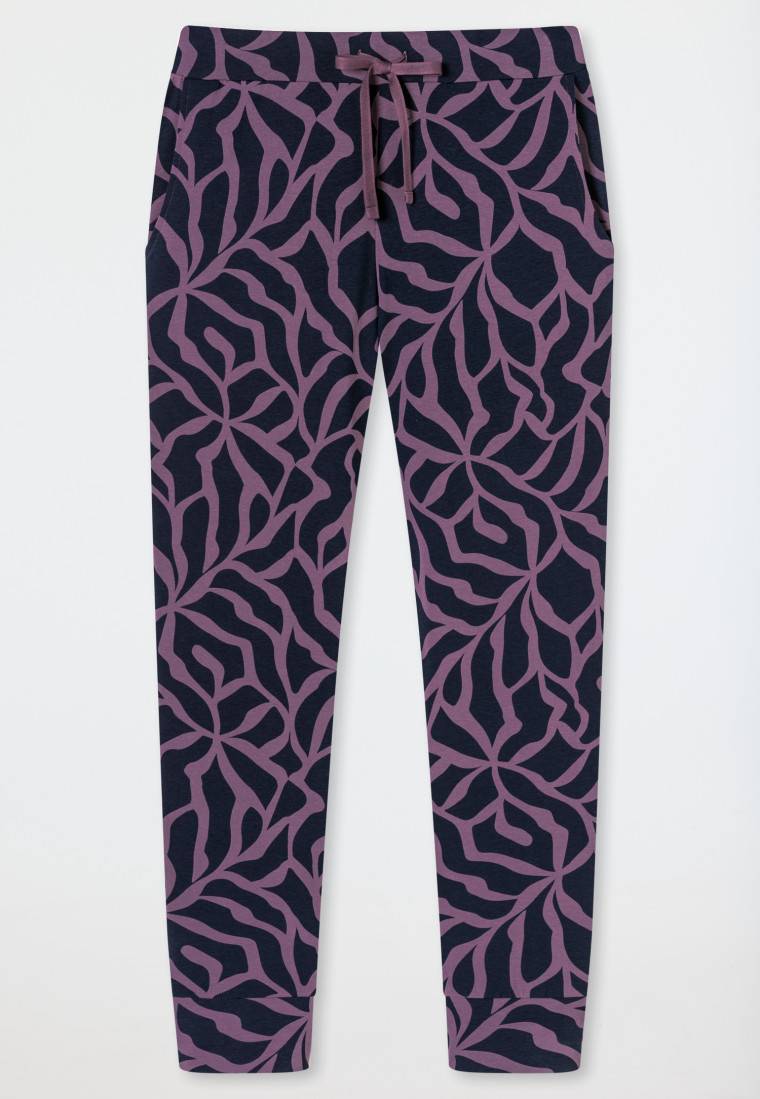 Schiesser Hose lang Bündchen multicolor gemustert - Mix+Relax Letzter Tag
