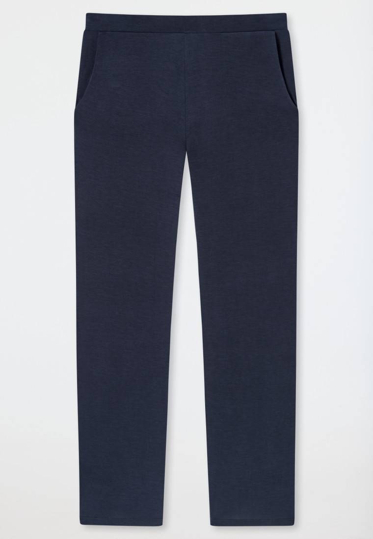 Schiesser Loungehose lang Modal Marlene-Schnitt blau - Mix+Relax Bis zu 50% Rabatt