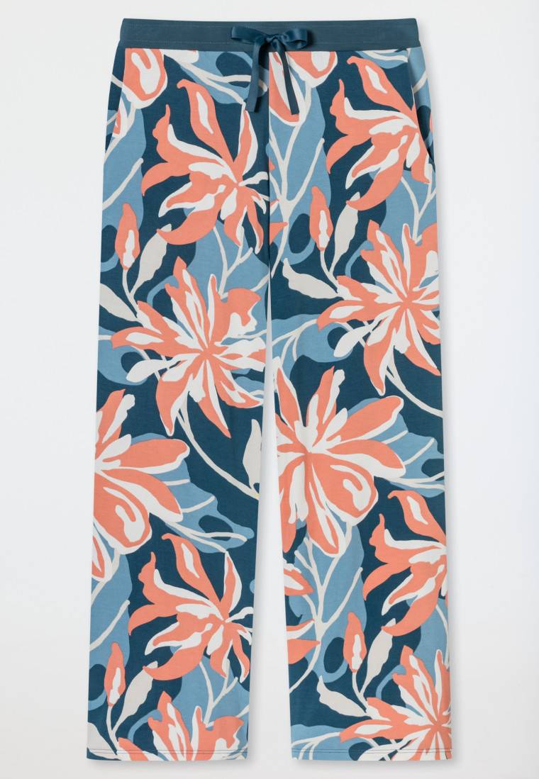 Schiesser Hose lang Blumen multicolor - Mix+Relax 50% Rabatt mit kostenlosem Versand
