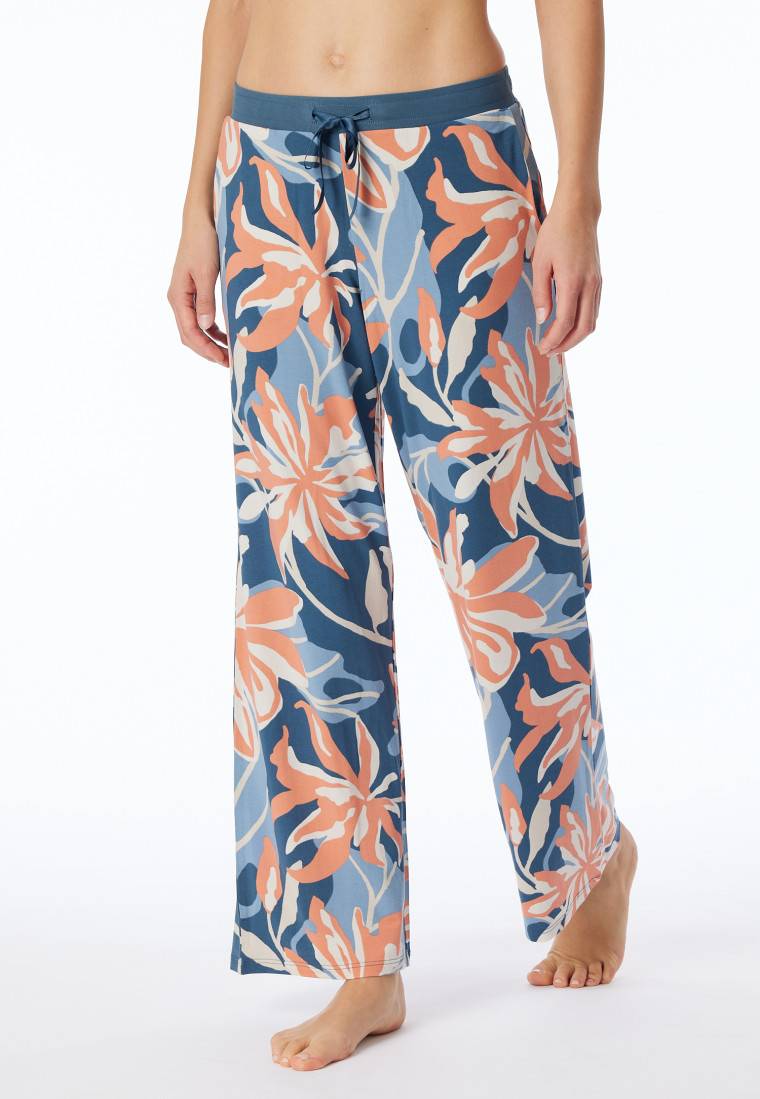 Schiesser Hose lang Blumen multicolor - Mix+Relax 50% Rabatt mit kostenlosem Versand