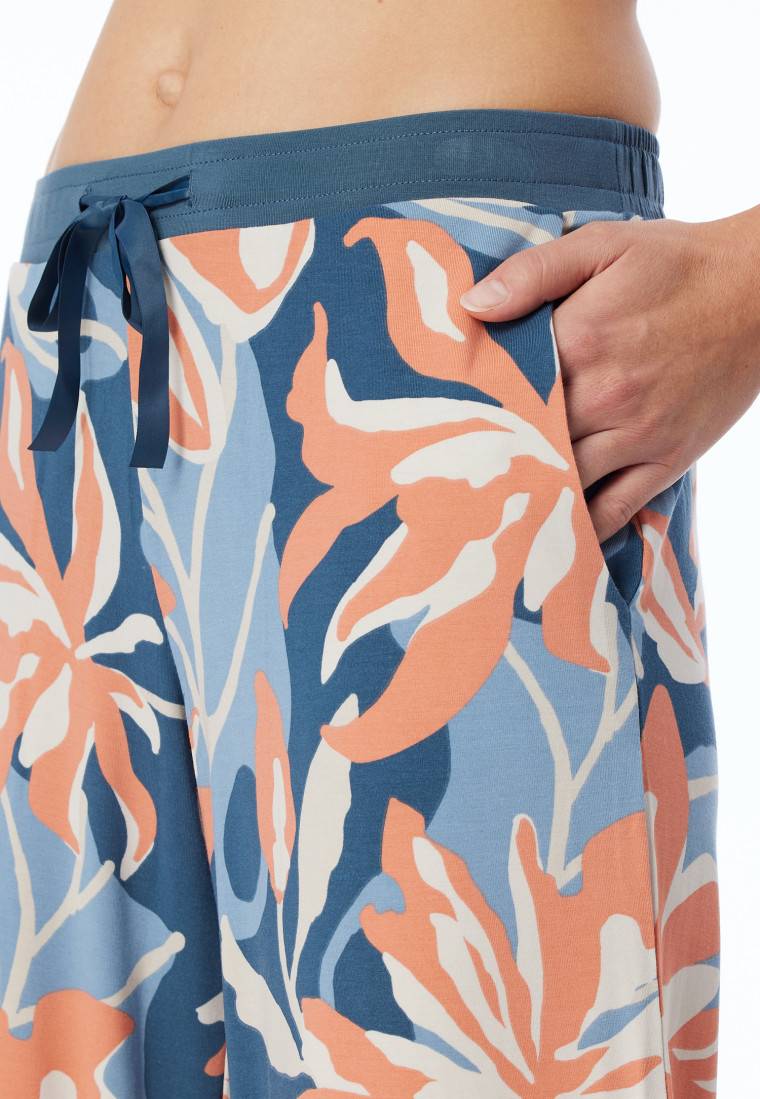 Schiesser Hose lang Blumen multicolor - Mix+Relax 50% Rabatt mit kostenlosem Versand