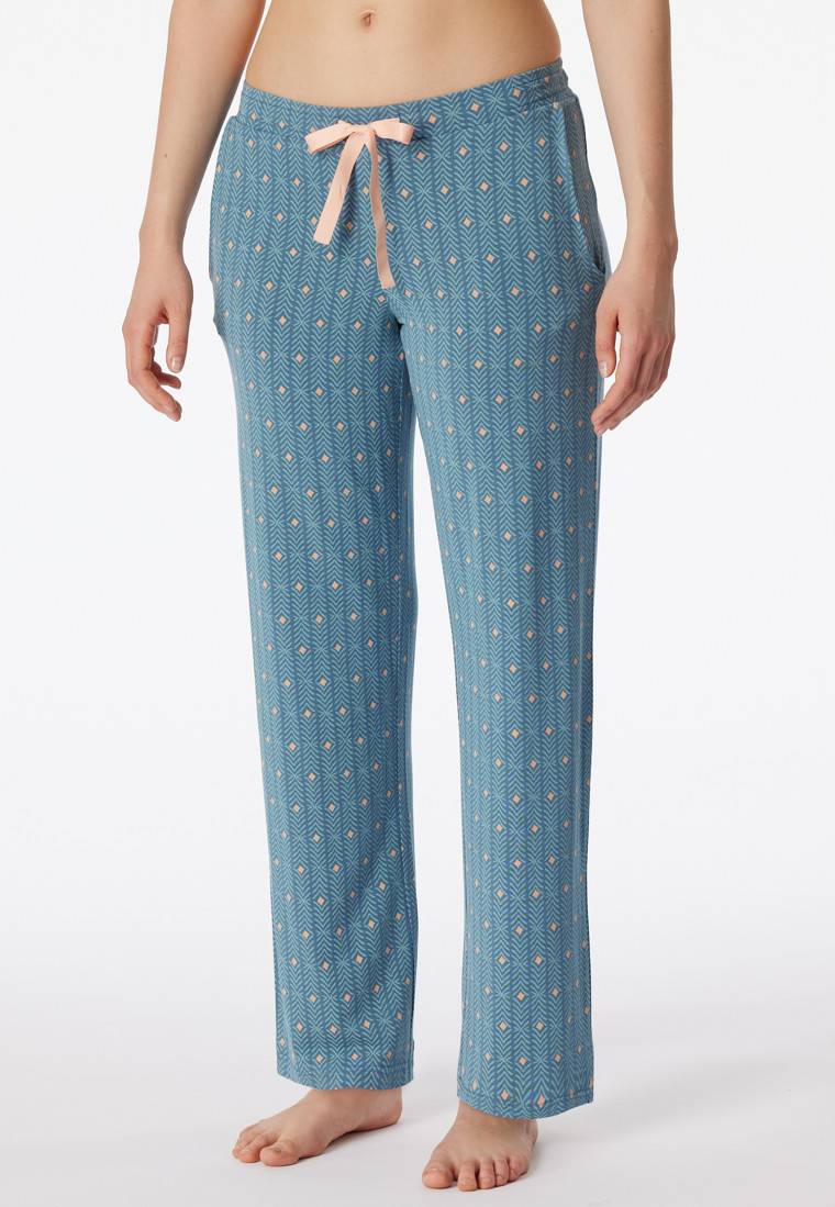 Schiesser Loungehose lang Modal Grafikprint multicolor - Mix+Relax Speichern exportieren