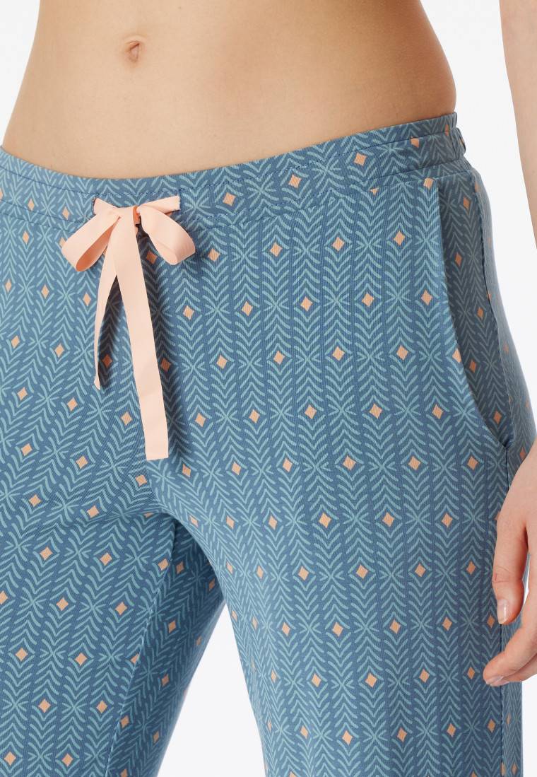 Schiesser Loungehose lang Modal Grafikprint multicolor - Mix+Relax Speichern exportieren