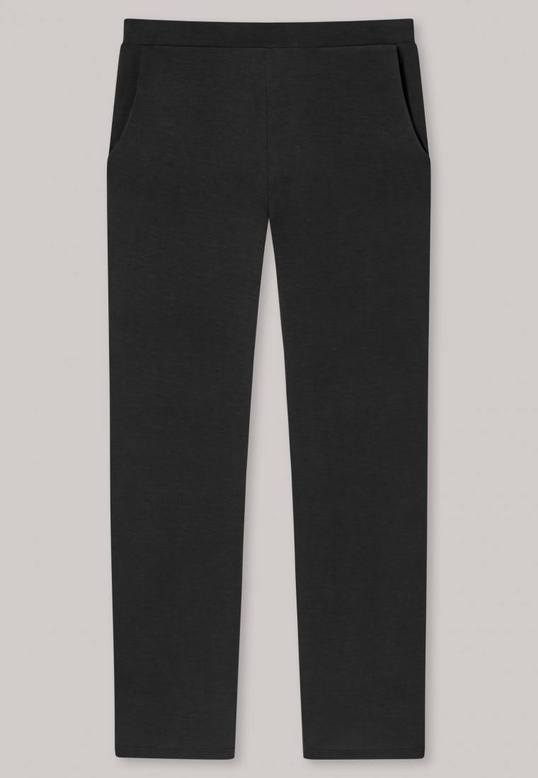 Schiesser Loungehose lang Modal Marlene-Schnitt schwarz - Mix+Relax Black Friday Preise