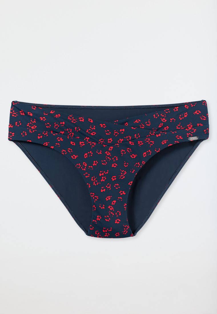 Schiesser Midi-Bikinislip V-Form Blumenprint multicolor - Aqua Mix & Match Auslauf