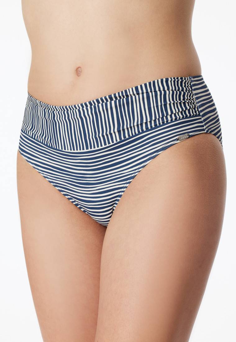 Schiesser Bügel-Bikini verstellbare Träger Midi-Slip mehrfarbig gestreift - Ocean Dive Schlussverkauf