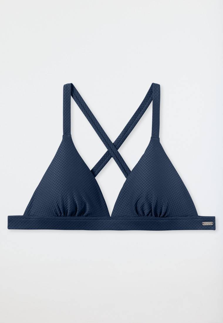 Schiesser Bikini Triangel-Top herausnehmbare Pads variable Träger blau - Aqua Mix & Match Blitzverkäufe